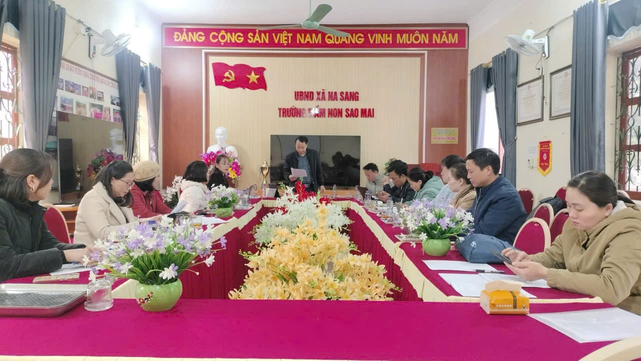 TRƯỜNG MẦM NON SAO MAI ĐÓN ĐOÀN KIỂM TRA CÔNG TÁC QUẢN LÝ TRONG LĨNH VỰC GIÁO DỤC VÀ ĐÀO TẠO NĂM HỌC 2025–2026